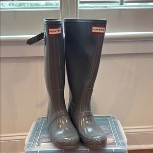 Hunter Gray Women's Rain Boots